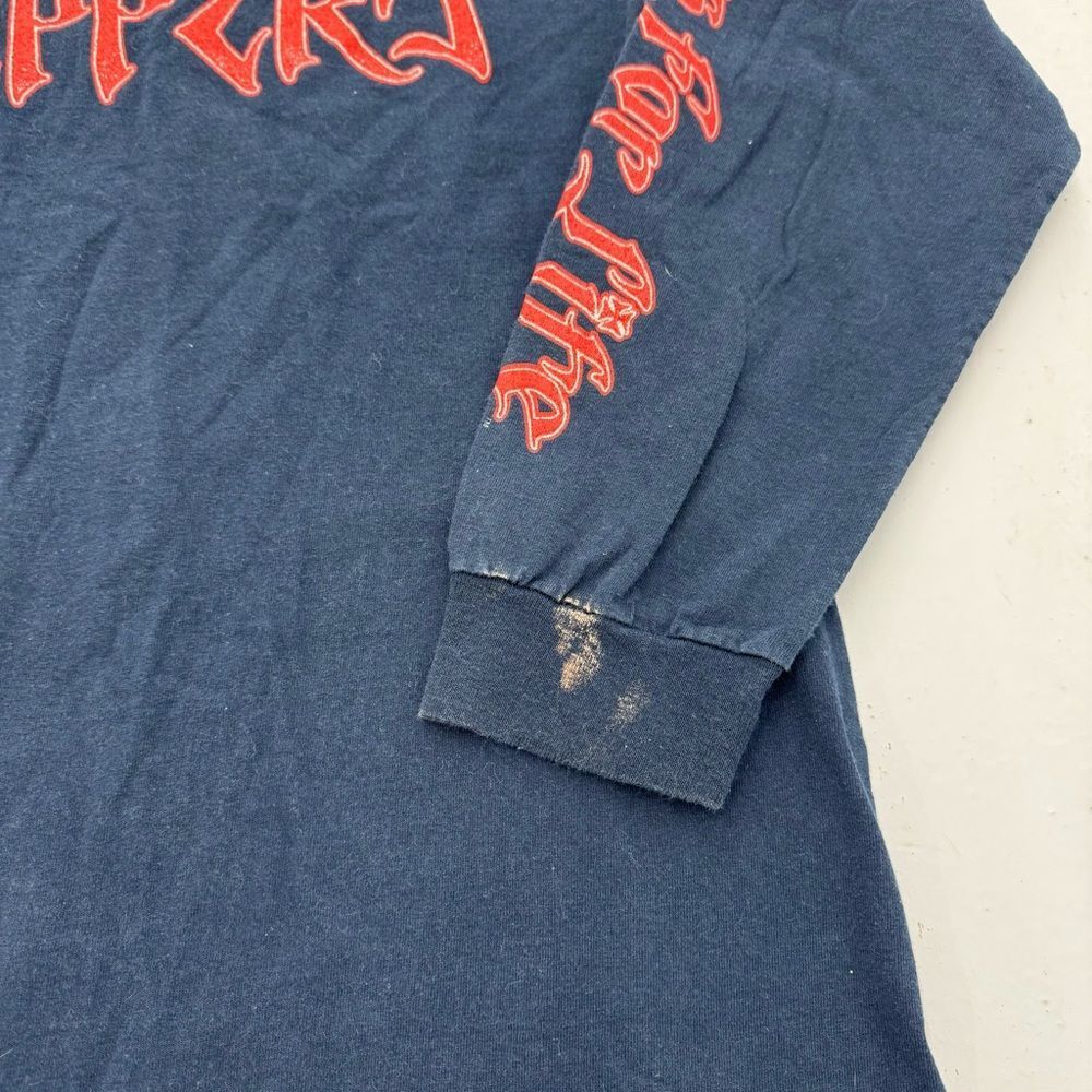 Vintage Y2K West Coast Choppers Biker Long Sleeve T Shirt Navy - Picture 5 of 5